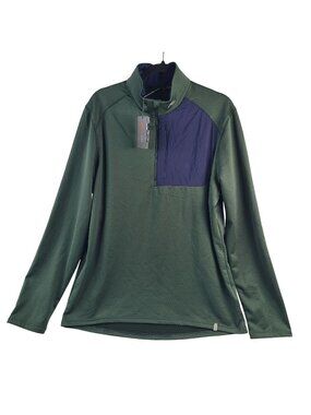NEW Kjus Men's Hydro Midlayer 1/2 Zip Pullover Green & Navy Size 54, XL